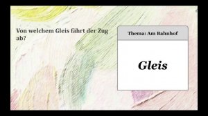 ЭКЗАМЕН ГЁТЕ GOETHE ZERTIFIKAT DEUTSCH START A1  SPRECHEN TEIL 2 AM BAHNHOF