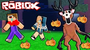 НУБ И ДЕВУШКА ПРО ВЫЖИВАЮТ В МИРЕ 99 НОЧЕЙ В ЛЕСУ ХЭЛЛОУИН В РОБЛОКС