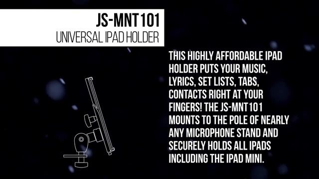 Ultimate Support Product Outlines - JS-MNT101 Universal iPad Holder смотреть онлайн