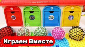 УЧИМ ЦВЕТА 🔴🟡🟢 РАЗВИВАЮЩИЕ ВИДЕО С ИГРУШКАМИ ДЛЯ ДЕТЕЙ