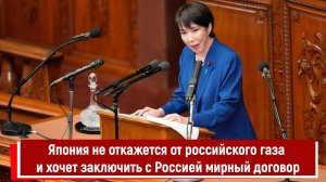 Япония не откажется от российского газа и хочет заключить с Россией мирный договор