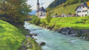 Тайный рай Германии - Спокойная осенняя прогулка по Баварским Альпам  Атмосфера немецкой деревни