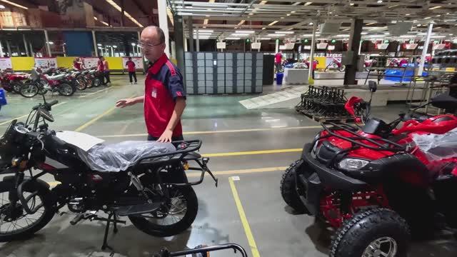 Мотозавод SHINERAY. Часть 4. Участок обучения. Столовая. Место соревнований по мотокроссу. Кофейня смотреть онлайн