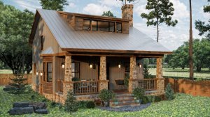 Идеальный дом 7x9 м с 3 спальнями! 💚 Уютное гнездышко, где продумана каждая деталь