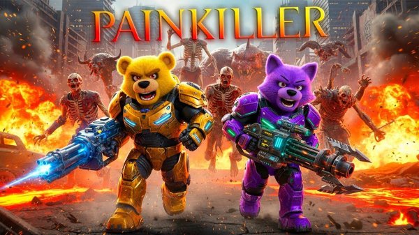 Нептун и Фнаф Плей Крошат Монстров на Шашлык в PAINEKILLER