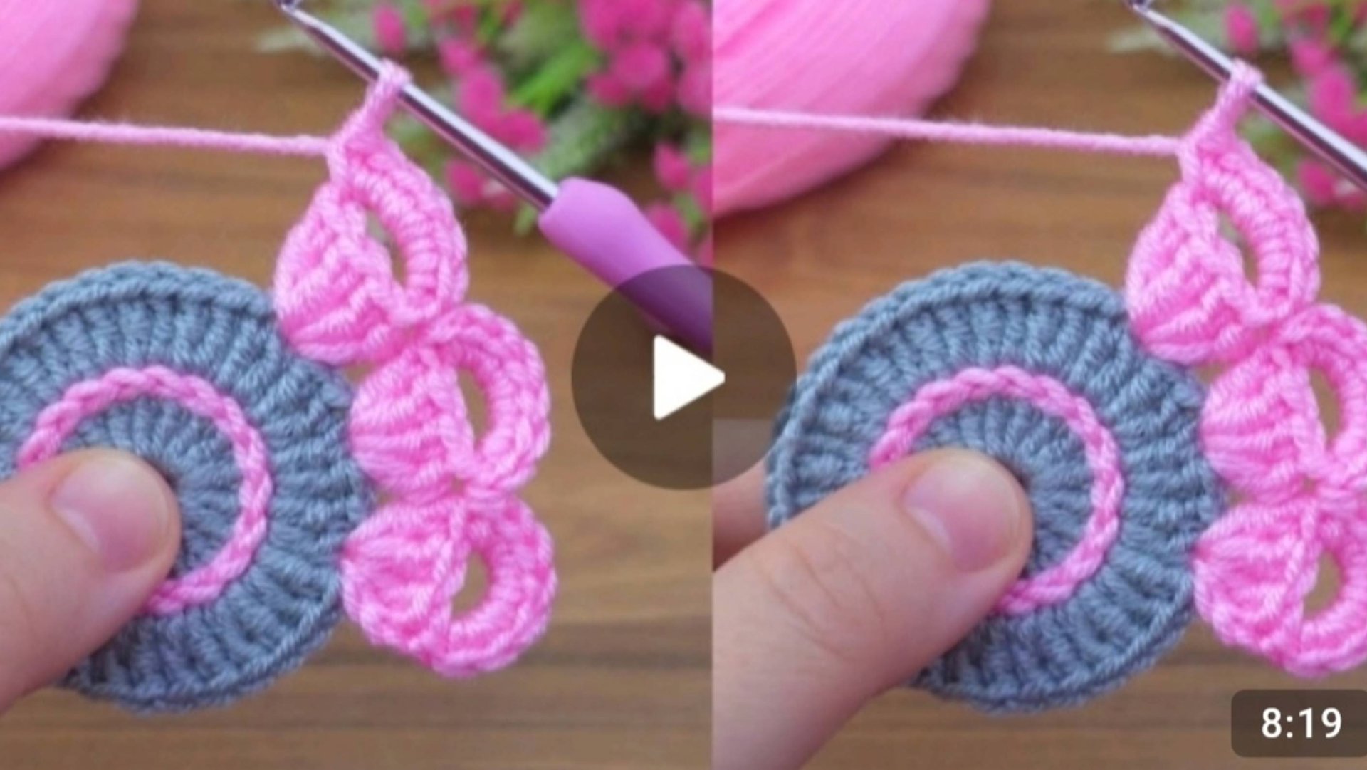 Круглый мотив крючком #всевжизнисвязано #вязаниекрючком смотреть онлайн