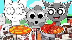 Incredibox Sprunki - WENDA Family Horror Versions Convenience Store Food Mukbang Animation ASMR