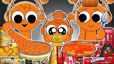 Incredibox Sprunki - OREN Family Horror Versions Convenience Store Food Mukbang Animation ASMR