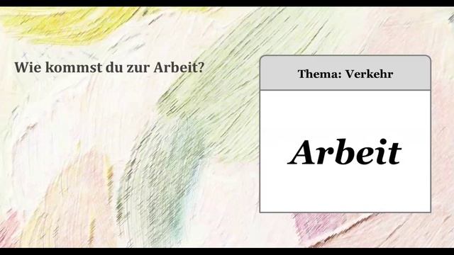 ЭКЗАМЕН ГЁТЕ GOETHE ZERTIFIKAT DEUTSCH START A1 SPRECHEN TEIL 2 VERKEHR