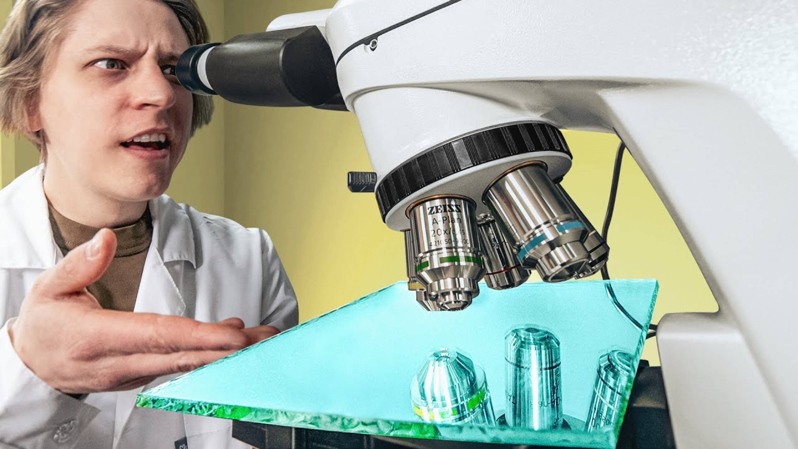 Как выглядит зеркало под микроскопом? смотреть онлайн