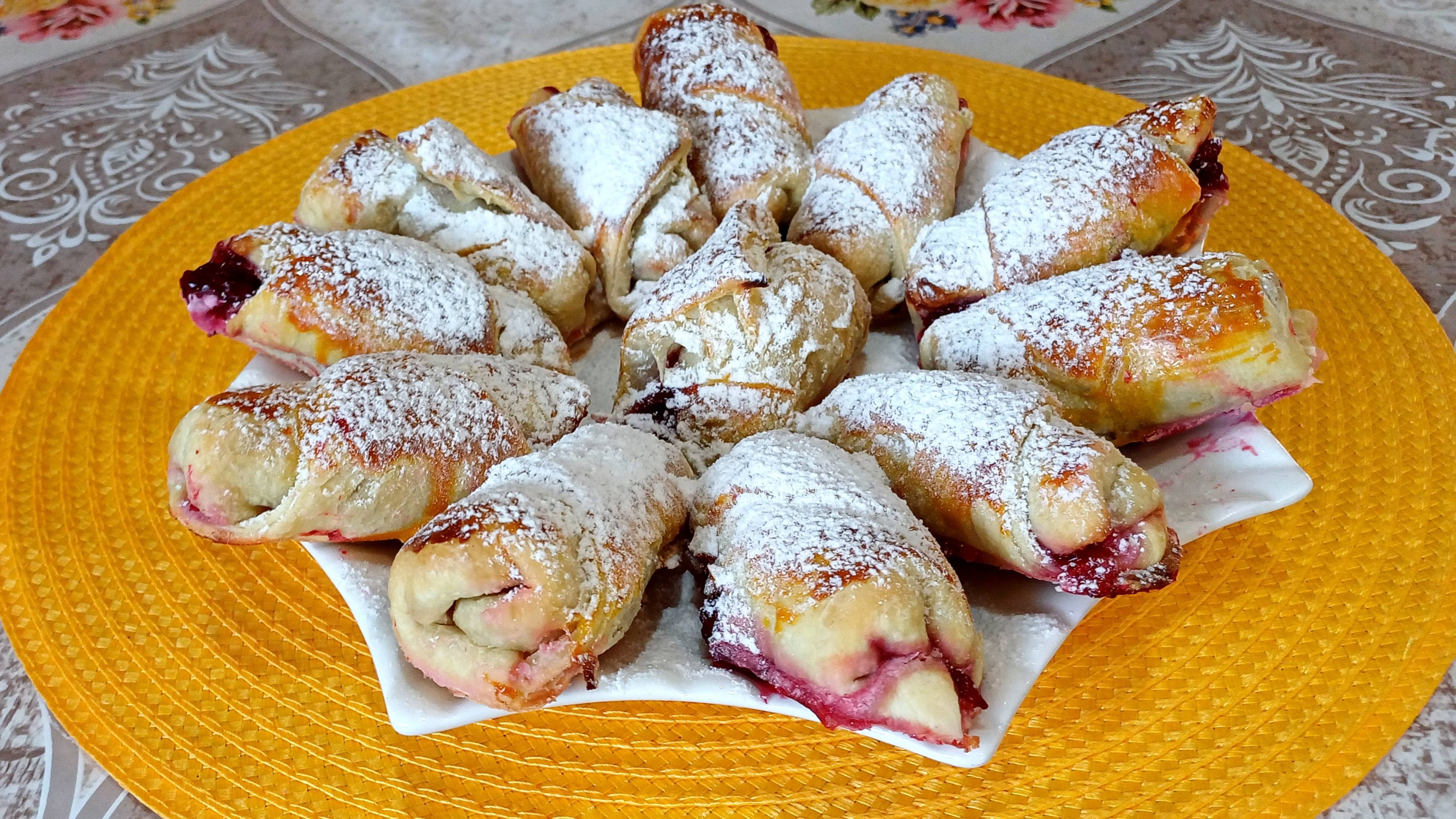 ОЧЕНЬ Лёгкий Рецепт!!!!КРУАССАНЫ С ВИШНЕЙ👏🏻👏🏻👏🏻 смотреть онлайн