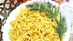 Салат из курицы с хрустящей картошечкой