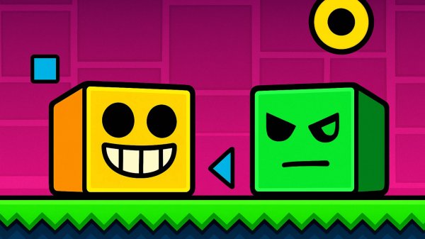 Geometry dash но после каждой сметри иконки меняются!