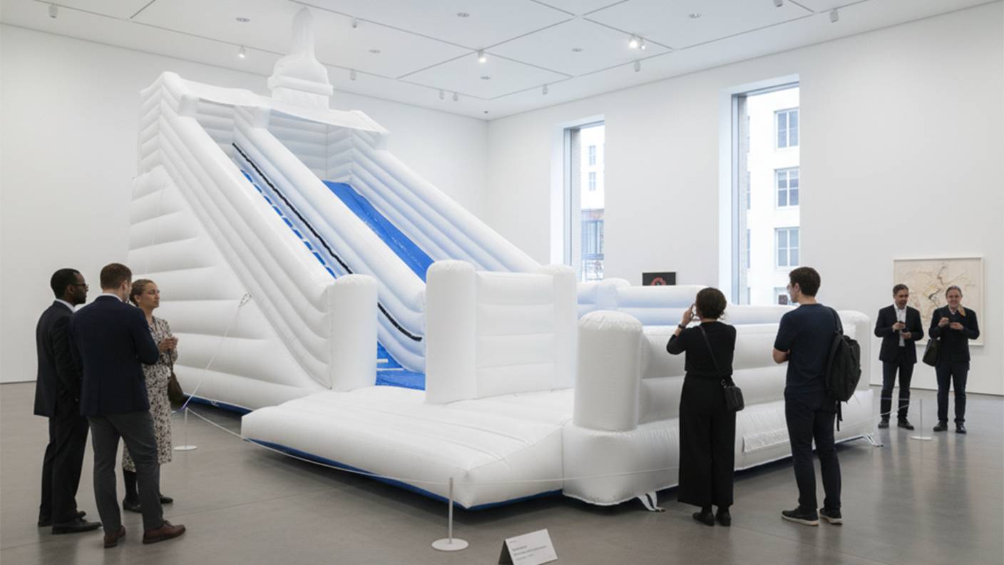 Батут-горка «Чистюля» 🎨 Арт-объект форума Москва 2030 смотреть онлайн