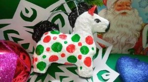 Лошадка Ватная игрушка на Новый год