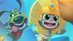 Говорящий Том бег за золотом.Бегите, прыгайте и мчитесь с Говорящим Томом в увлекательной погоне за