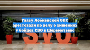 Главу Лобненской ОПС арестовали по делу о хищениях у бойцов СВО в Шереметьево