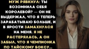 ИСТОРИЯ ИЗ ЖИЗНИ/Муж не выдержал, что я теперь зарабатываю больше него и замахнулся на меня
