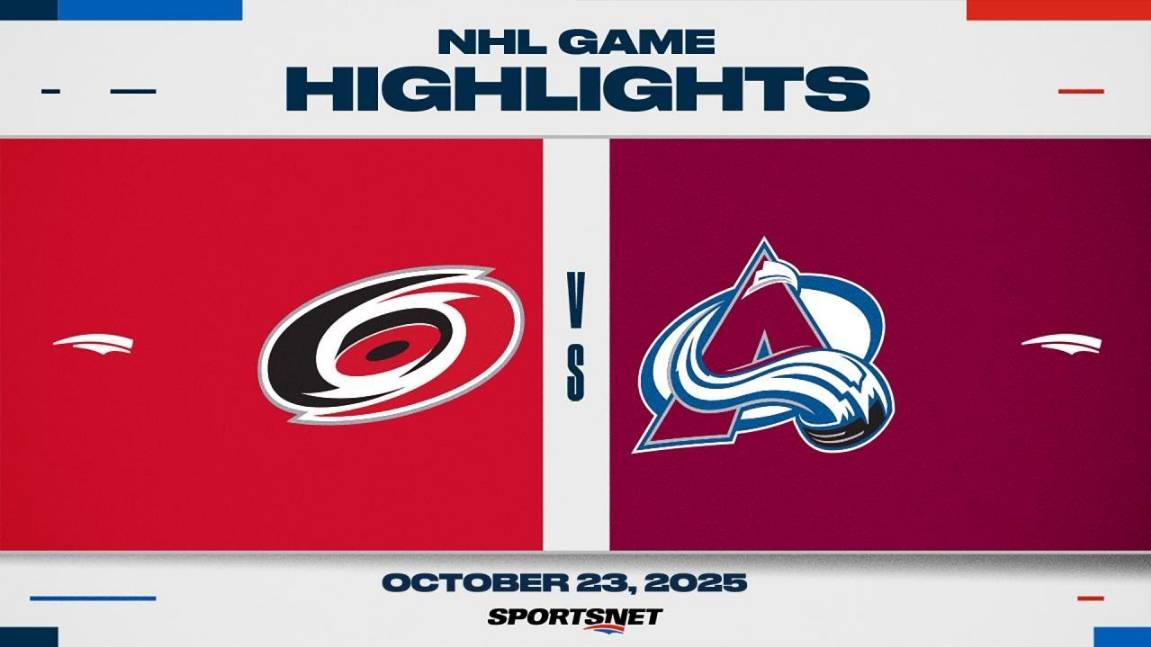 NHL Highlights ｜ Hurricanes Vs. Avalanche - October 24, 2025