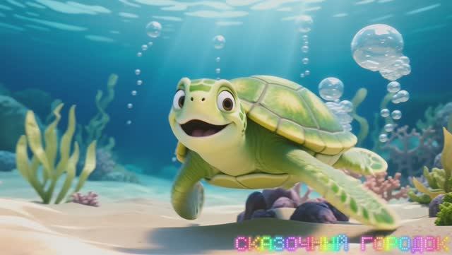 Морские жители 🐟🐢 Анимация для детей 😉