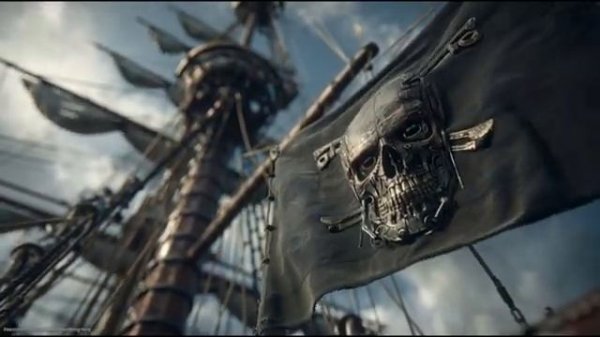 Steampunk Sky Pirates AI Short Film of Airships Adventure and High-Flying Battles Visual AI Art