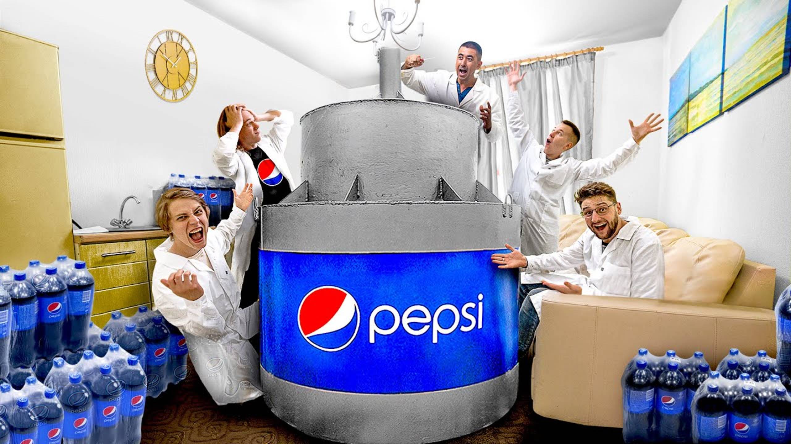 КВАРТИРА VS ФОНТАН ПЕПСИ И МЕНТОСА смотреть онлайн