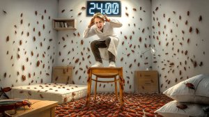24 ЧАСА В КОМНАТЕ С 10 000 ТАРАКАНОВ!