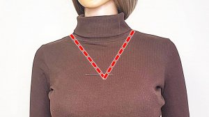 ШВЕЙНЫЙ ФОКУС 💥 Как превратить тугую горловину в удобный V-вырез