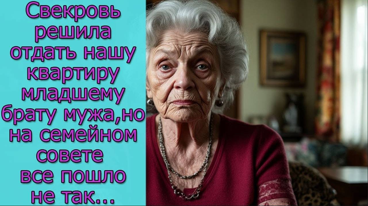 Свекровь решила отдать нашу квартиру младшему брату мужа, но на семейном совете все пошло не так... смотреть онлайн