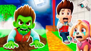 ЩЕНЯЧИЙ ПАТРУЛЬ ЗАЩИЩАЮТ БАЗУ от РАЙДЕРА ЗОМБИ АПОКАЛИПСИС в МАЙНКРАФТ PAW PATROL МУЛЬТИК РАЙДЕР