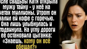 После свадьбы Катя открыла мужу тайну — у неё на счетах миллионы. Утром он налил ей кофе с горечью..