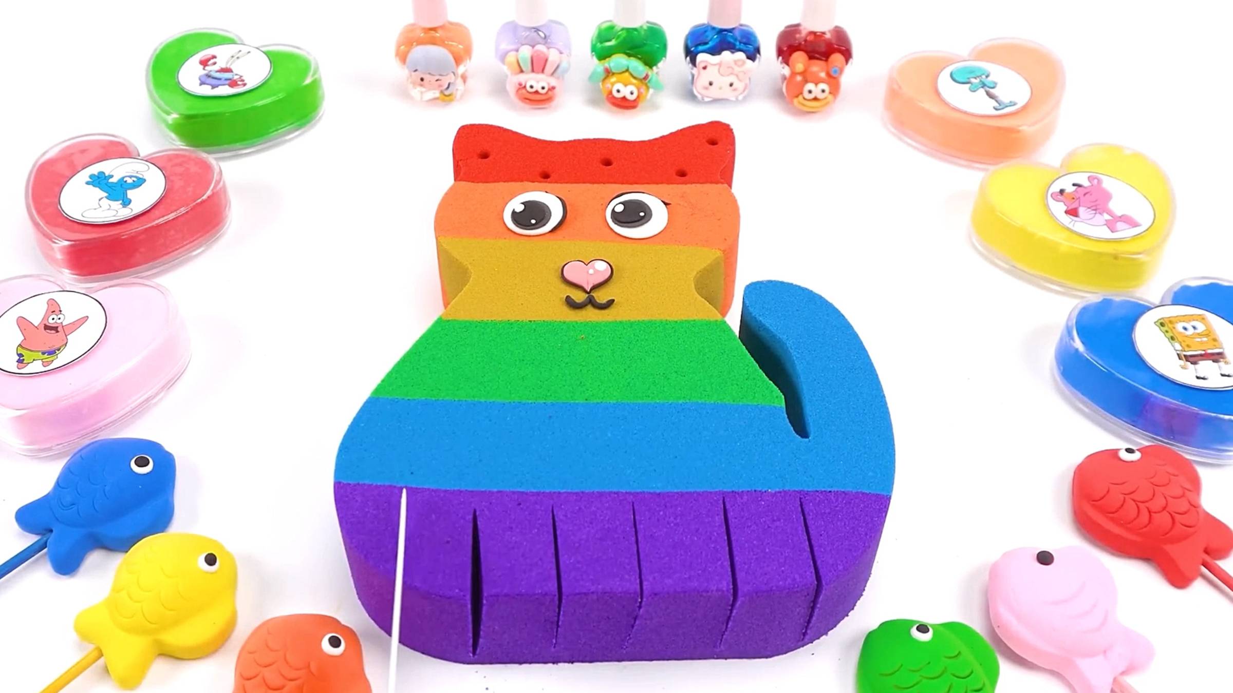 Кинетический песок. Лепим из песка. АСМР видео для детей. развивающие мультики смотреть онлайн