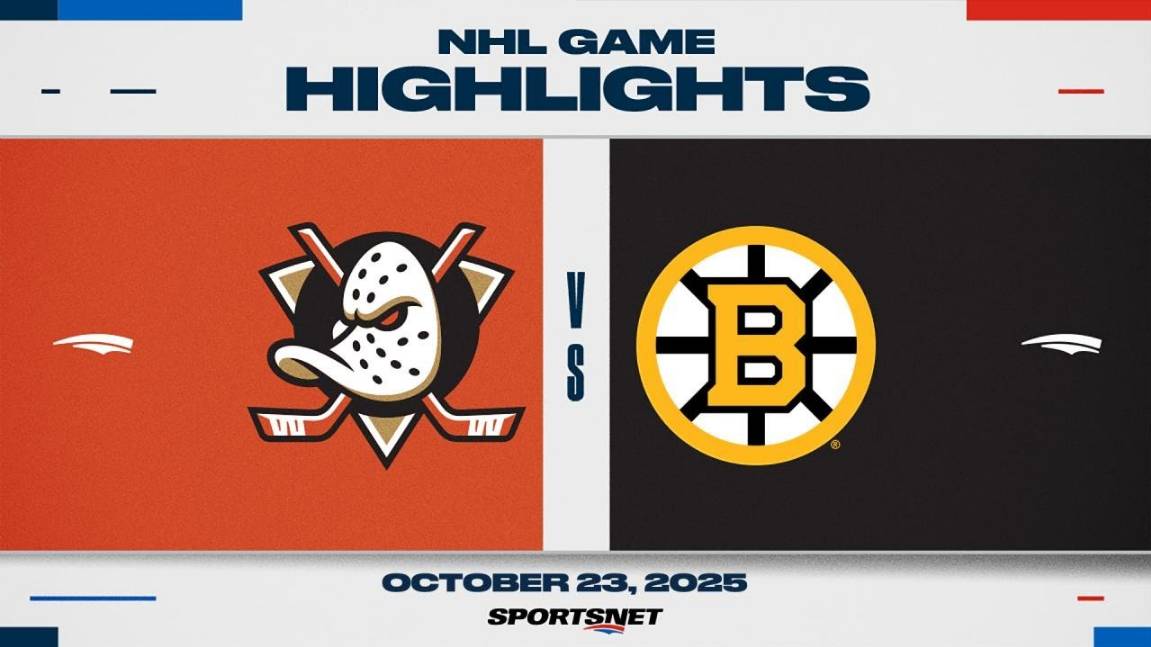 NHL Highlights ｜ Ducks Vs. Bruins - October 23, 2025