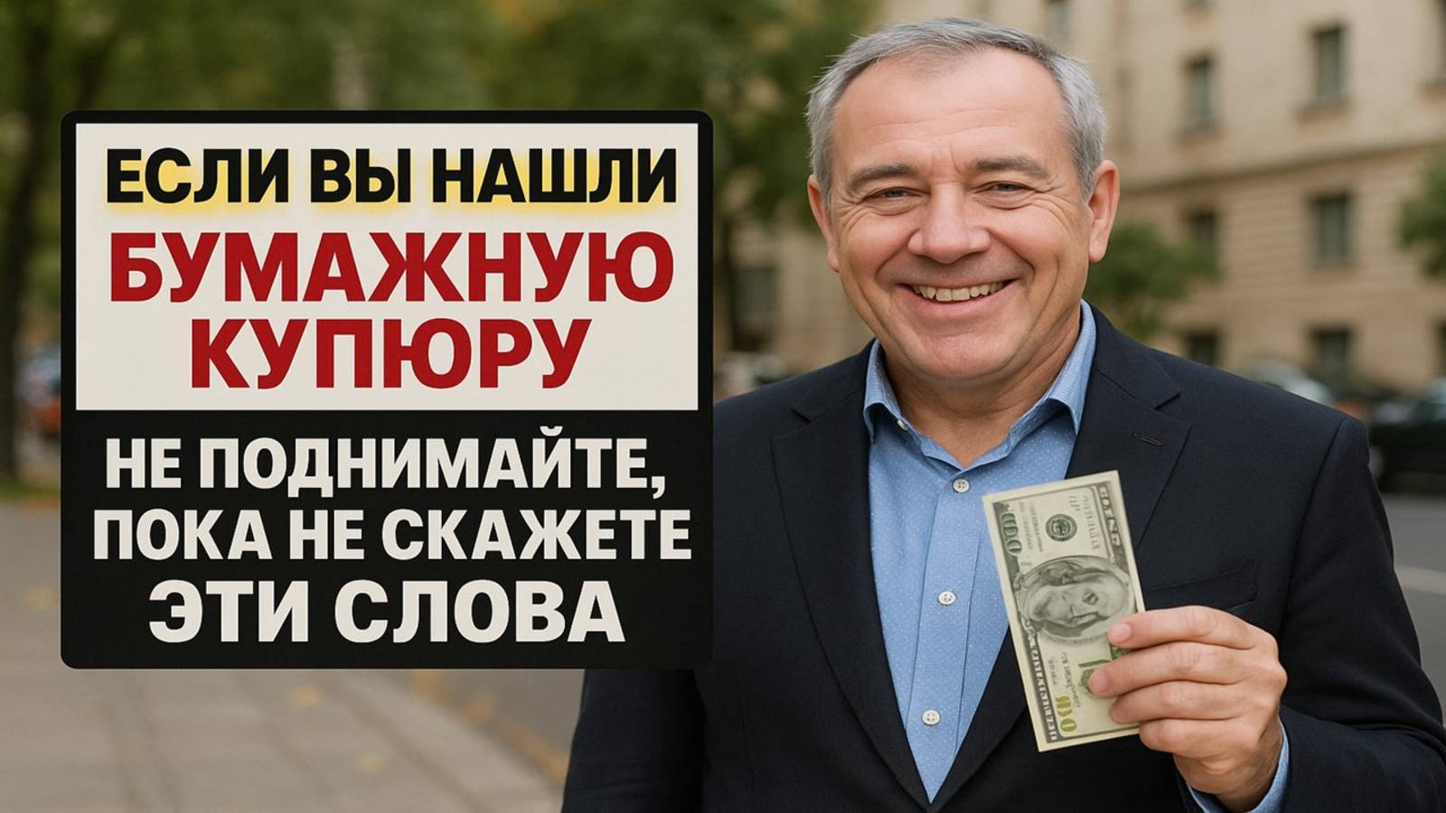 Не поднимай деньги с земли, пока не скажешь эти слова - последствия могут быть страшными смотреть онлайн