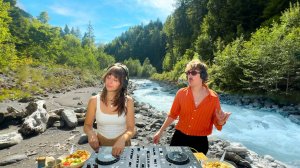 Flavour Trip | Soft Jazz House Music Mix & Outdoor Cooking In Nature | Chill River Picnic