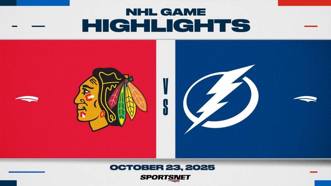 NHL Highlights ｜ Blackhawks Vs. Lightning - October 23, 2025