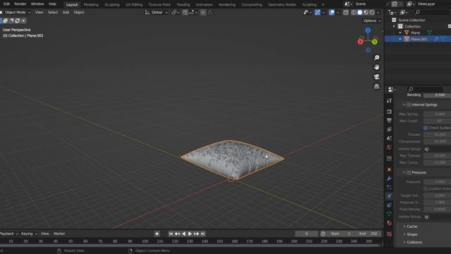 Имитация тканей, одежды, создание подушки
