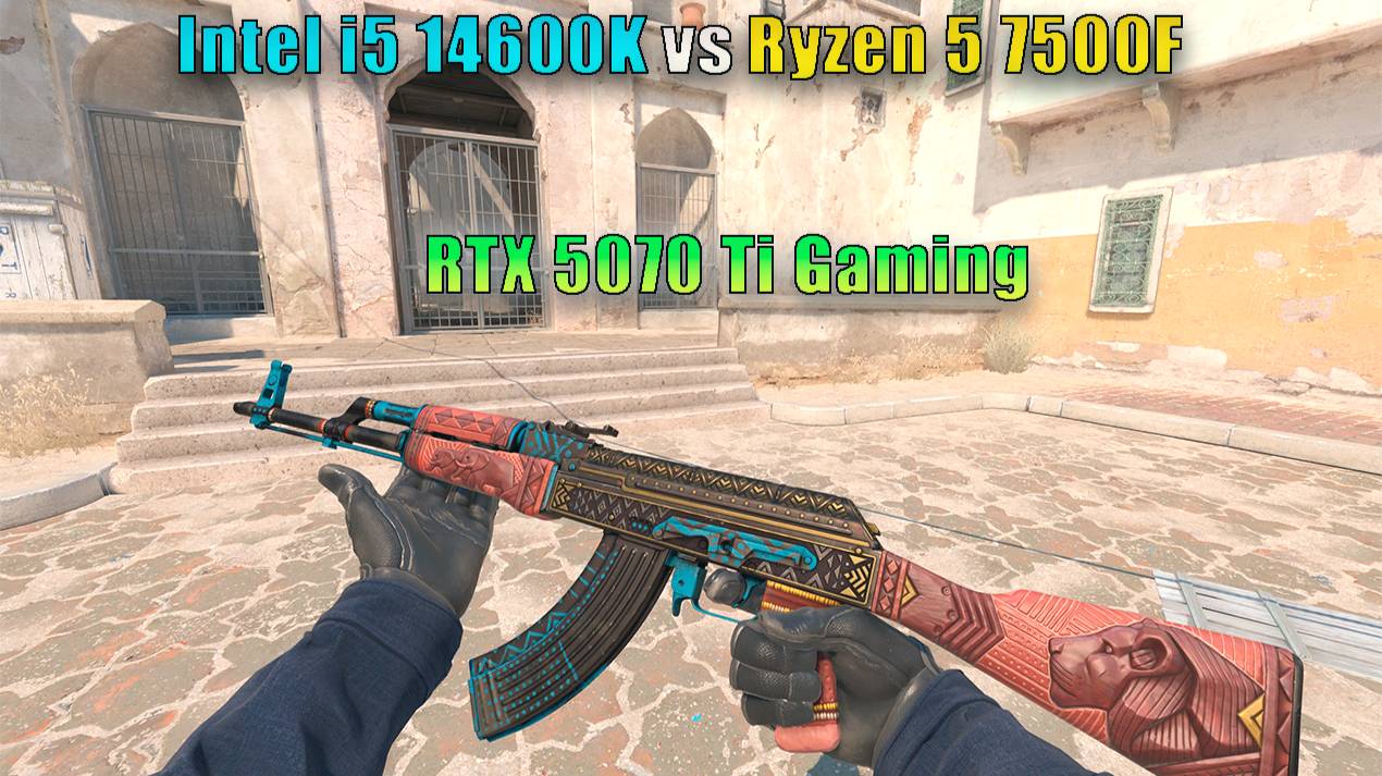 Core i5 14600K vs AMD Ryzen 5 7500F + RTX 5070 Ti  - cs2