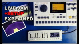 Elektron Machinedrum + Light Reft Monolit: Simple Setup