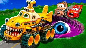 Машинки летают и прыгают! Развивающие мультики Машины помощники. Мультфильмы про машинки