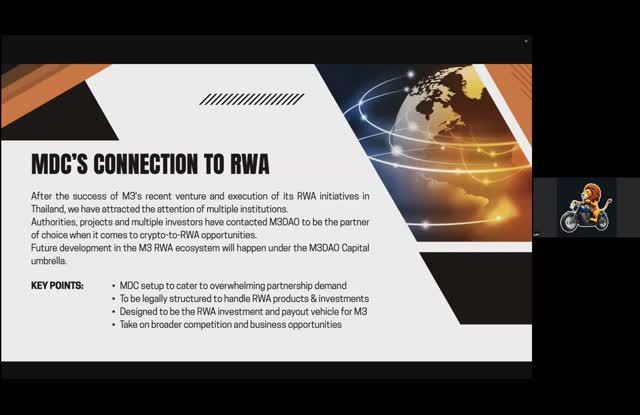 M3 DAO  Онлайн встреча 24.10.2025г..Спикер: Бен О.