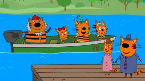 Три Кота 🐱 | Отдых на воде по Енисею| Три Кота Мультик смотреть | Развивающая игра для детей