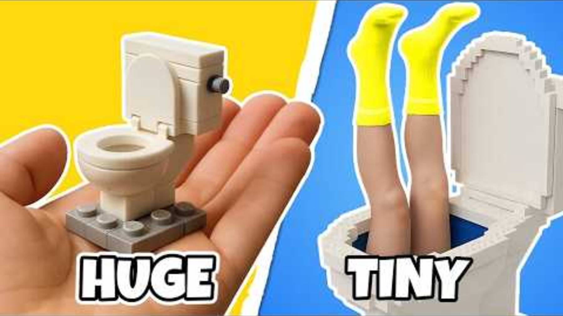 Крошечные сборки LEGO против ОГРОМНЫХ смотреть онлайн