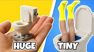 Крошечные сборки LEGO против ОГРОМНЫХ