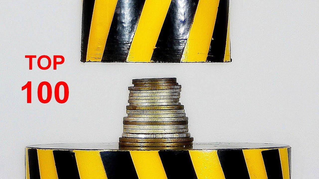 TOP 100 OBJECTS DESTROYED BY HYDRAULIC PRESS смотреть онлайн