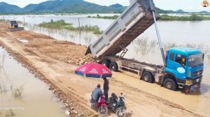 Строительство, восстановление дороги, продолжение