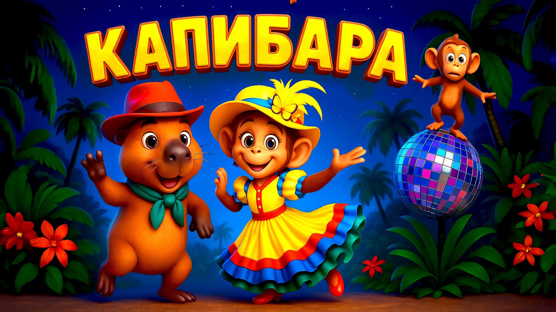 Капибара - зажигательный детский мультфильм | Наталия Лансере смотреть онлайн