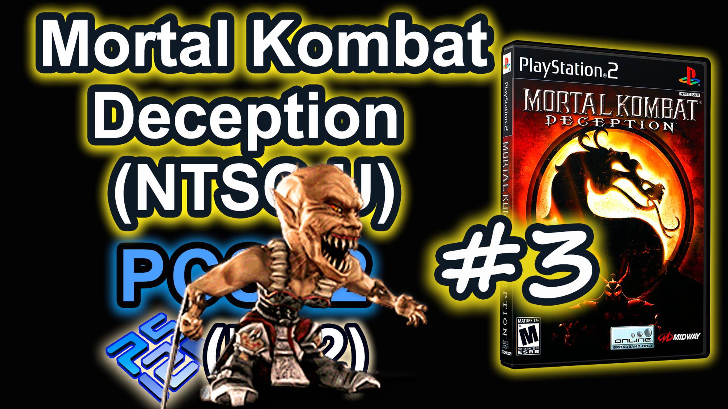Mortal Kombat - Deception (PCSX2, SLUS-20881P, Comentado, Puzzle Kombat, 2025) Baraka #3
