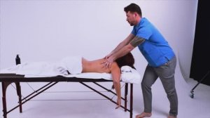 Массаж спины техника. Грудной отдел.