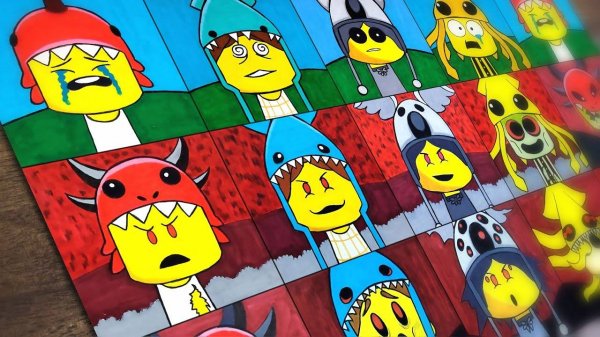 Рисуем Dino Kid, Kraken Kid, Koala Kid и Squid Kid с 1 по 3 фазу для Incredibox Sprunki OC 🎨✨🐙🦖